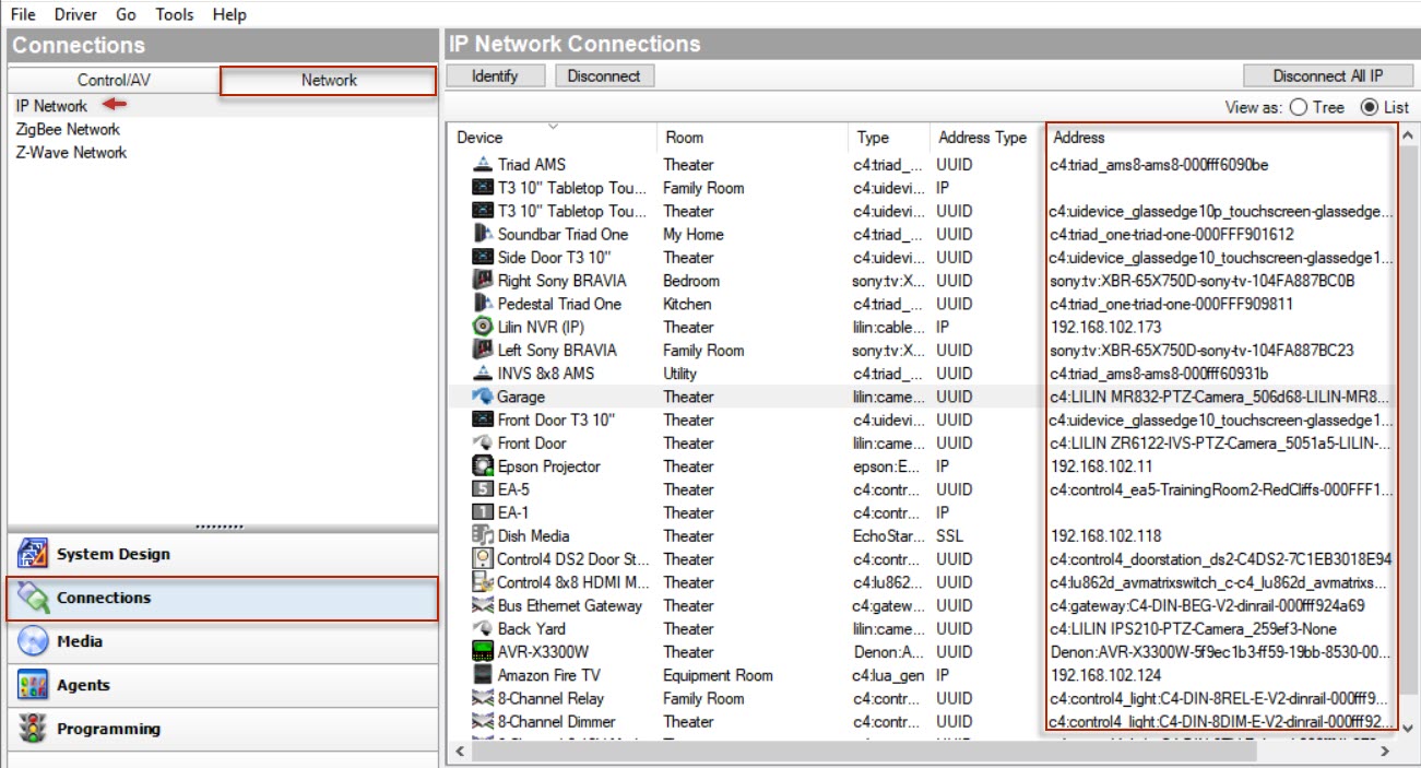 Using the Network tab