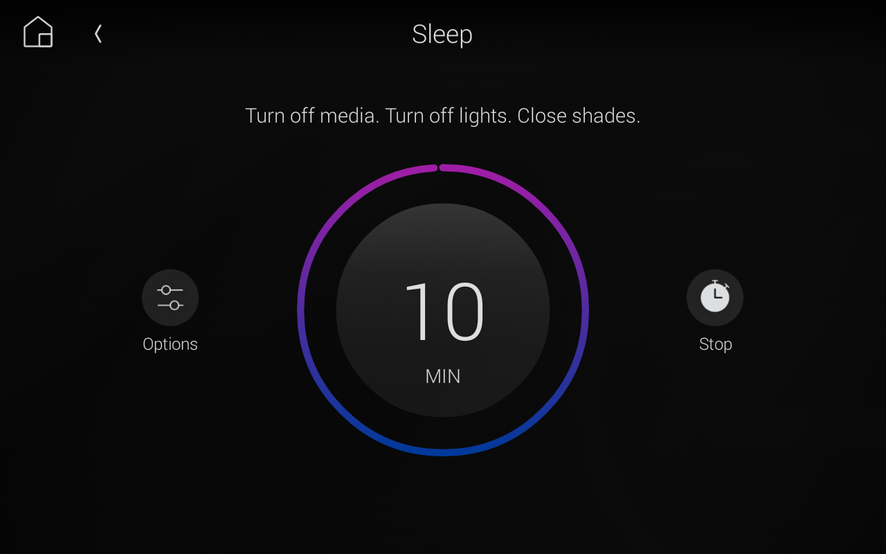 Sleep Screen Color Setting a Wake or Sleep scene